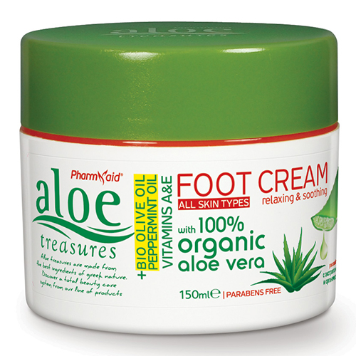 Aloe Treasures Foot Cream Olive Peppermint Oil