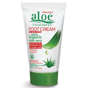 Aloe Treasures Foot Cream Olive Peppermint oil