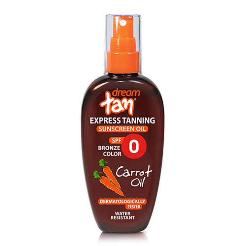 Sunscreen Carrot Oil Express Tanning SPF 0′