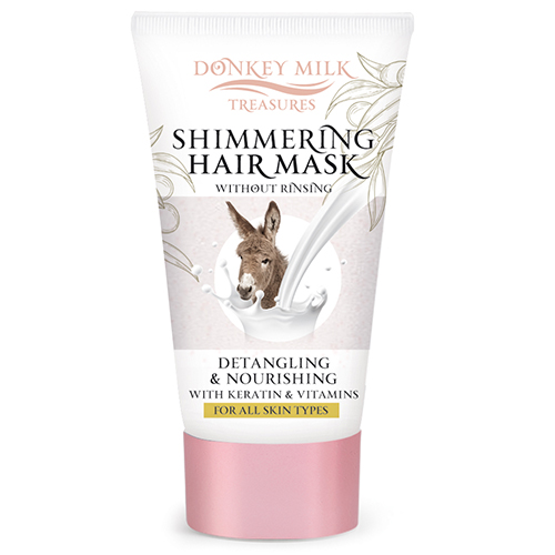 Donkey Milk Treasures Shimmering Hair Mask Without Rinsing