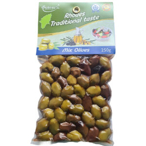 Rhodes Traditional Local Mix Olives 250g Geseald